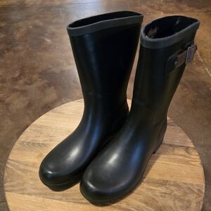 Chooka Women's City Solid Mid Rain Boot Black Size 8